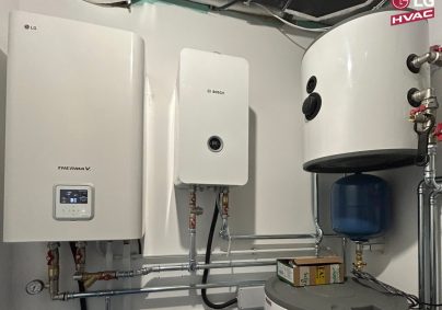Встановлення теплового насоса LG Therma V 9 кВт у квартирі в Дніпрі